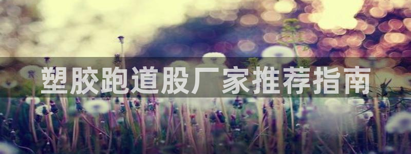 红足一1世手机开奖：塑胶跑道股厂家推荐指南