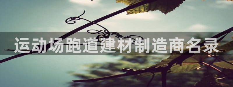 红足1世手机版下载：运动场跑道建材制造商名录