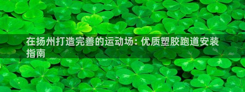 红足一1世77814：在扬州打造完善的运动场: 优质塑胶跑道安装
指南